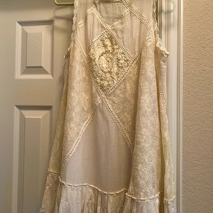 Free People ivory lace tunic dress boho ,Magnolia Pearl similar